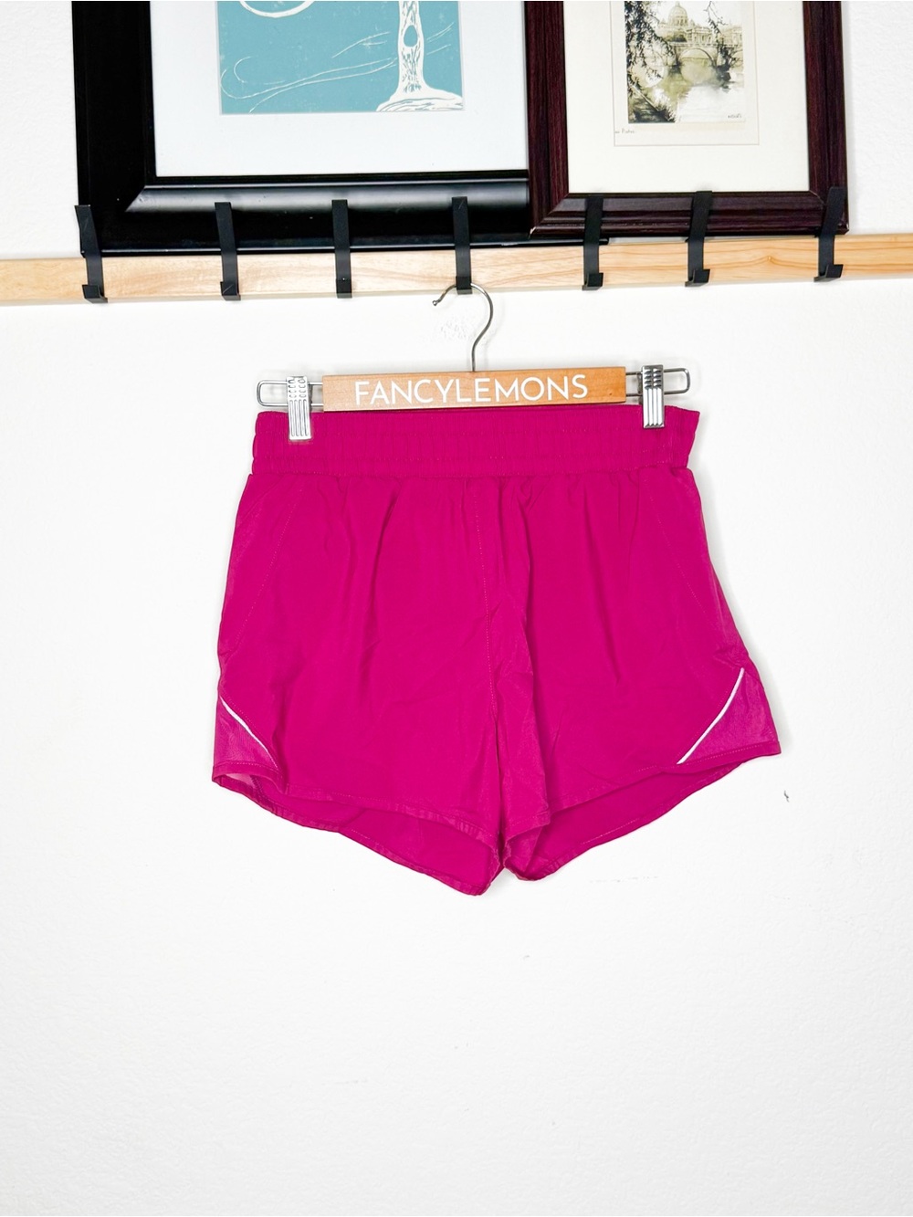 All in Motion Hot Pink Athletic Running Shorts Built In Liner Size Small